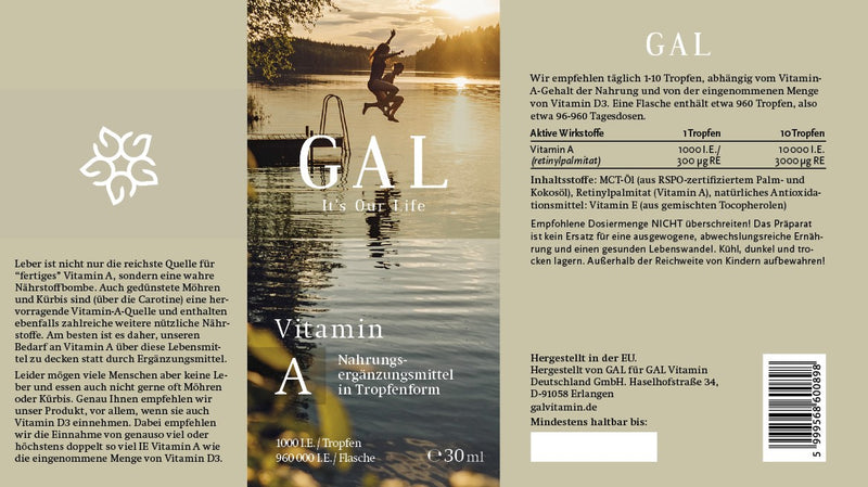 GAL Vitamin A Tropfen - 30ml