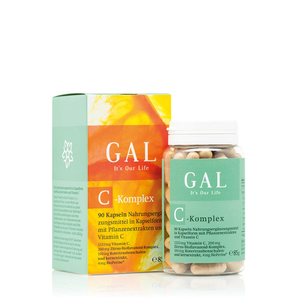 GAL Vitamin C Komplex, 1333 mg Vitamin C - 90 Kapseln - Galvitamin.de | Shop
