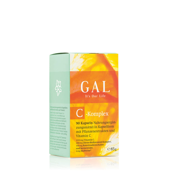 GAL C-Komplex Vitamin, 1333 mg Vitamin C - 90 Kapseln - Galvitamin.de | Shop
