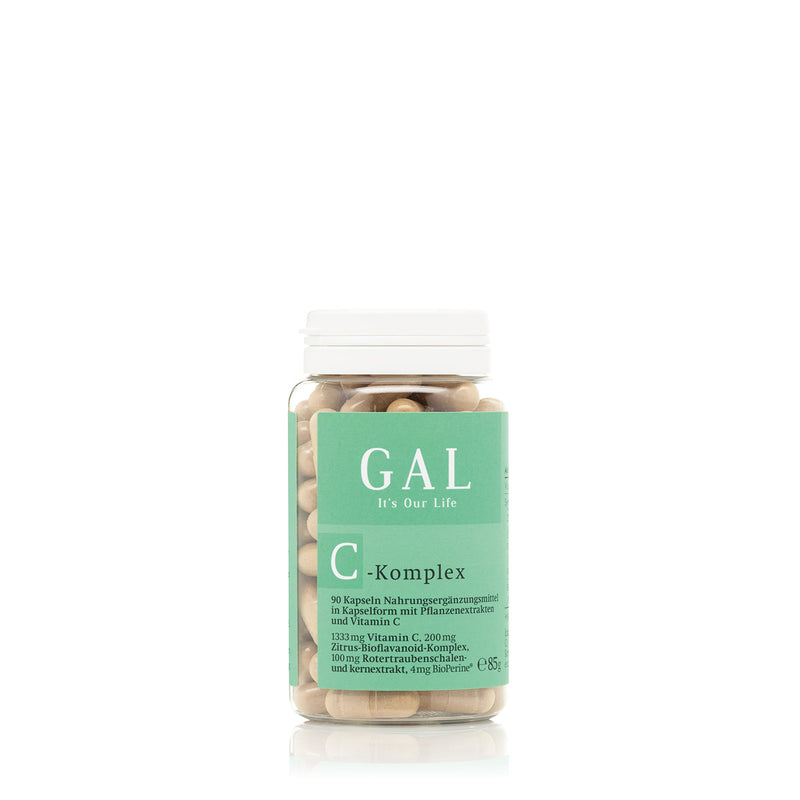 GAL C-Komplex Vitamin, 1333 mg Vitamin C - 90 Kapseln - Galvitamin.de | Shop